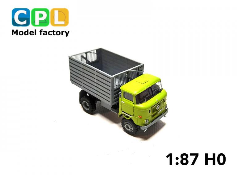 IFA W50LA ND mit Schwerhäckselaufbau SHA16 ohne Ueberblass. Gruen grau